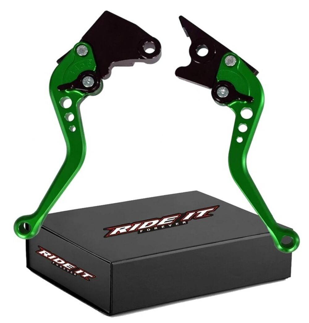 RideIt Kawasaki Ninja 250R 300 2008-2017 Front Short Brake Clutch Levers Handles